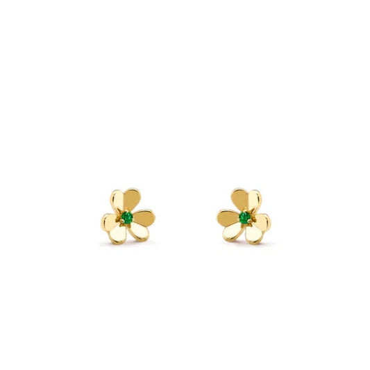 [Topon]FRIVOLE  FLOWER MALACHITE EARRINGS
