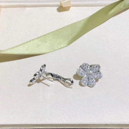 [Topon Jewelry]FRIVOLE SILVER FLOWER DIAMOND EARRINGS