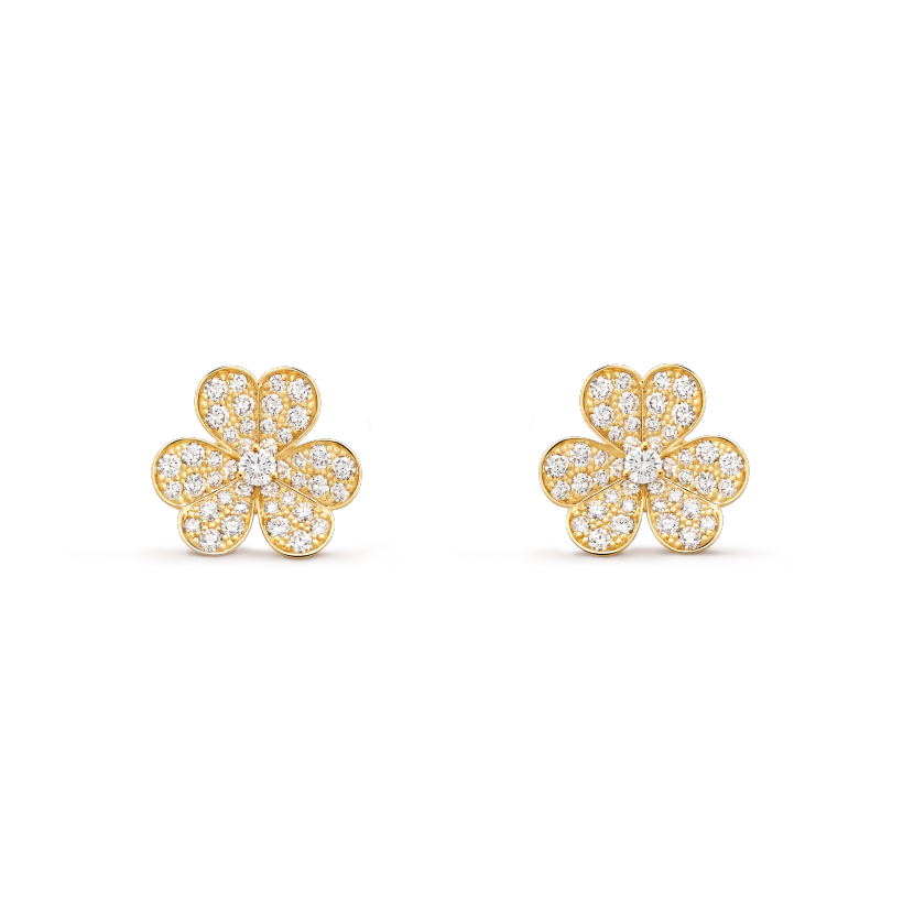 [Topon Jewelry]FRIVOLE GOLD FLOWER DIAMOND EARRINGS