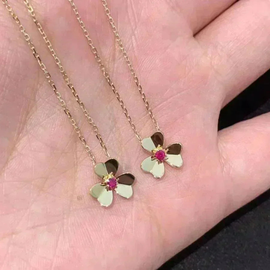 [Topon Jewelry]FRIVOLE GOLD FLOWER NECKLACE