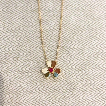 [Topon Jewelry]FRIVOLE GOLD FLOWER NECKLACE