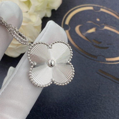 [Topon Jewelry]CLOVER 25MM SILVER BIG CLOVER NECKLACE