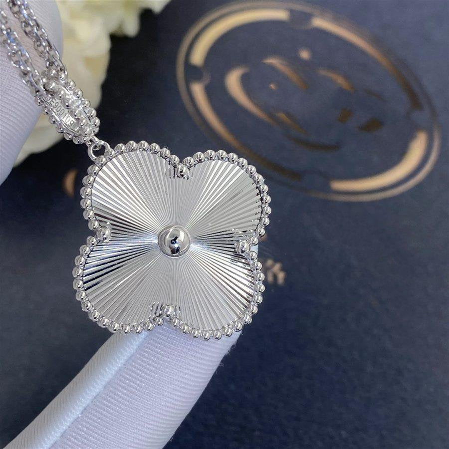 [Topon Jewelry]CLOVER 25MM SILVER BIG CLOVER NECKLACE