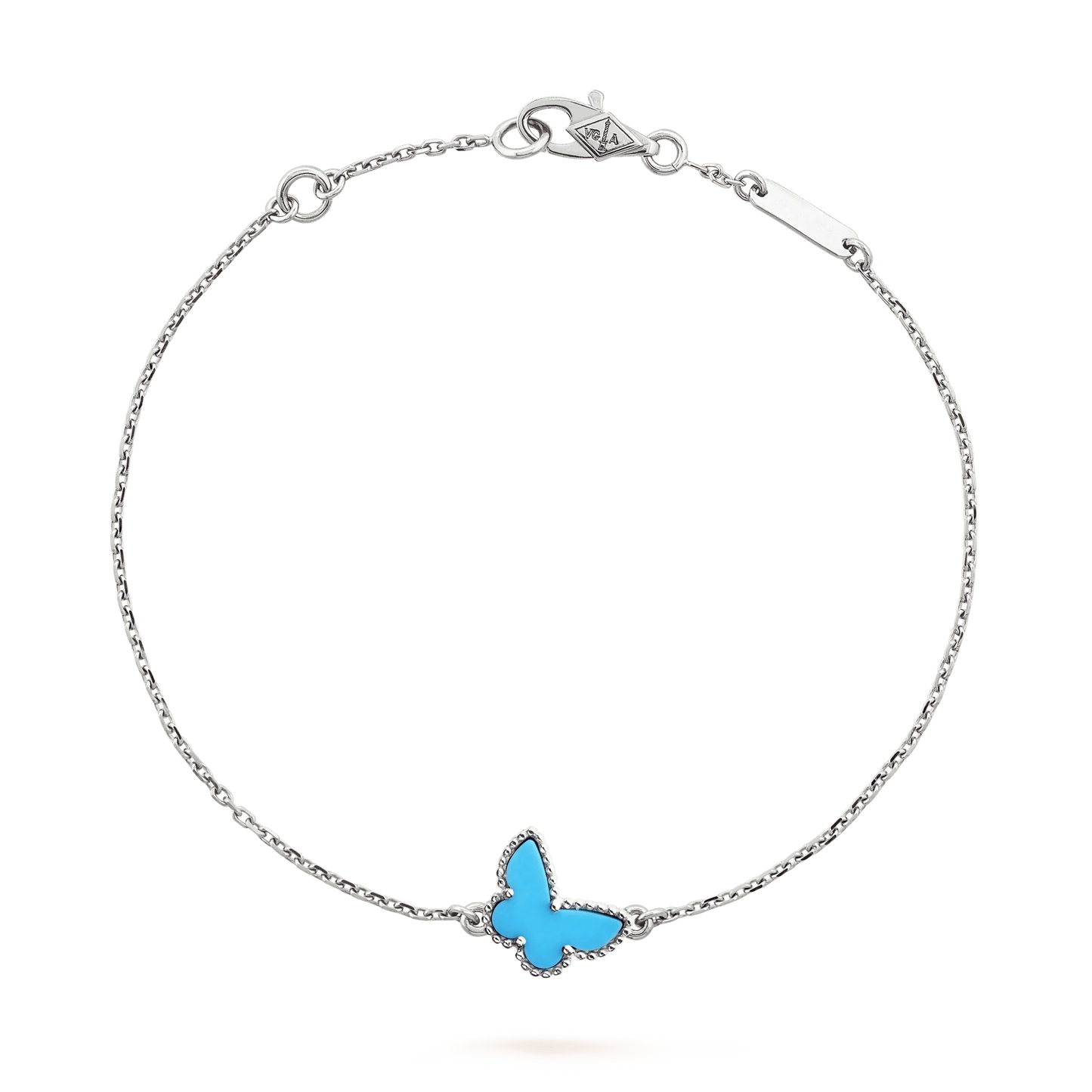 [Topon Jewelry]BUTTERFLY TURQUOISE BUTTERFLY BRACELET SILVER