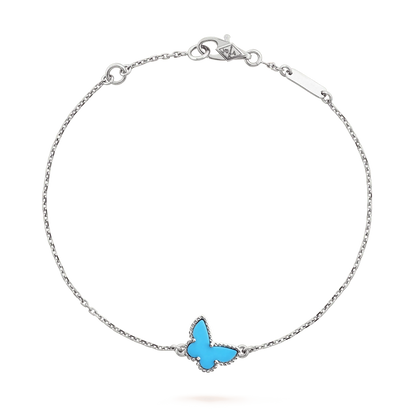 [Topon Jewelry]BUTTERFLY TURQUOISE BUTTERFLY BRACELET SILVER