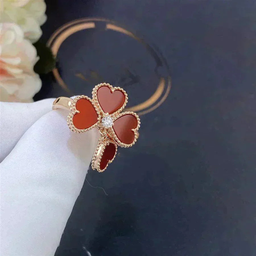 [Topon Jewelry]SWEET CLOVER CARNELIAN RING