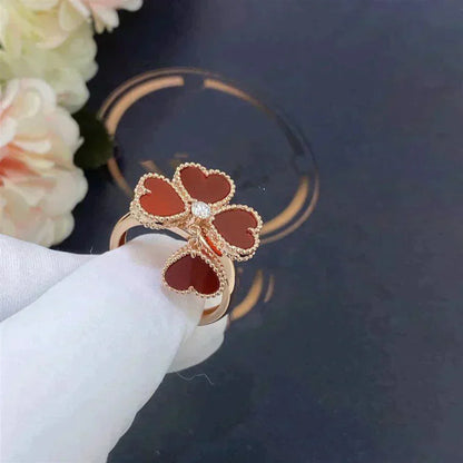 [Topon Jewelry]SWEET CLOVER CARNELIAN RING