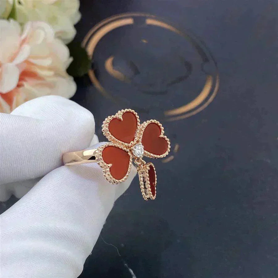 [Topon Jewelry]SWEET CLOVER CARNELIAN RING