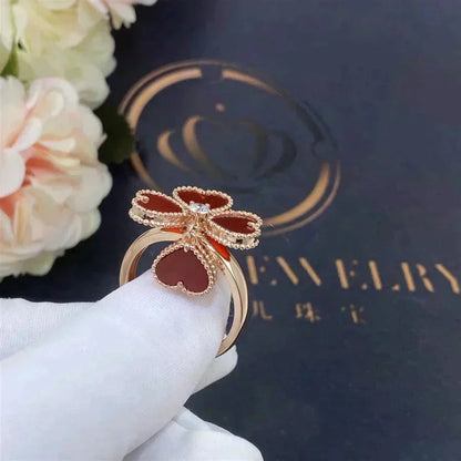 [Topon Jewelry]SWEET CLOVER CARNELIAN RING