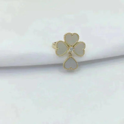 [Topon Jewelry]SWEET CLOVER WHITE MOP RING