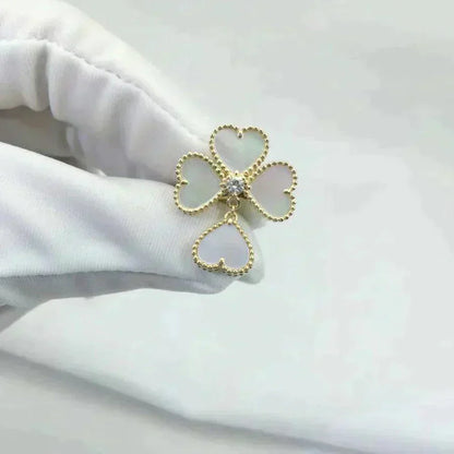 [Topon Jewelry]SWEET CLOVER WHITE MOP RING