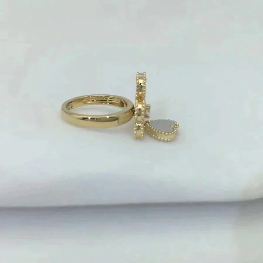 [Topon Jewelry]SWEET CLOVER WHITE MOP RING