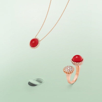 [Topon]PERLEE COULEURS DIAMOND ROSE GOLD BETWEEN THE FINGER RING
