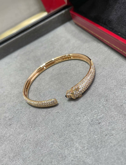 [Topon]PANTHERE FULL DIAMOND OPEN BRACELET