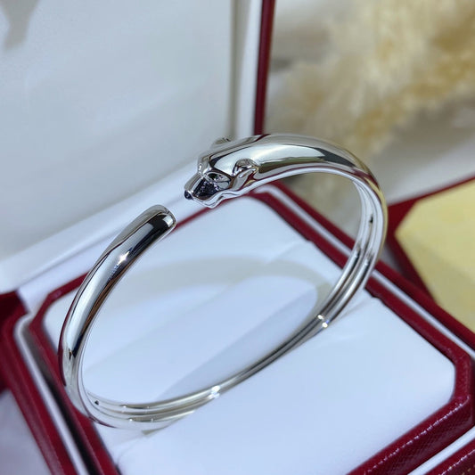 [Topon Jewelry]PANTHERE SILVER OPEN BRACELET