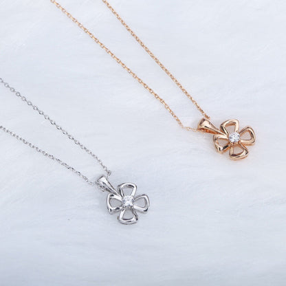 [Topon Jewelry]FIOREVER NECKLACE DIAMOND CENTER