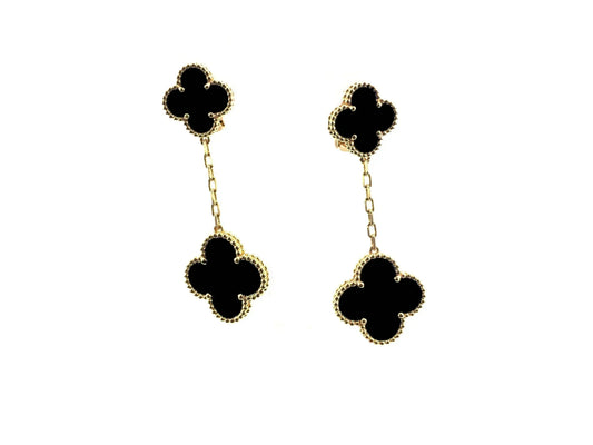 [Topon]CLOVER 2 MOTIFS  EARRINGS (MULTIPLE CHOICESC