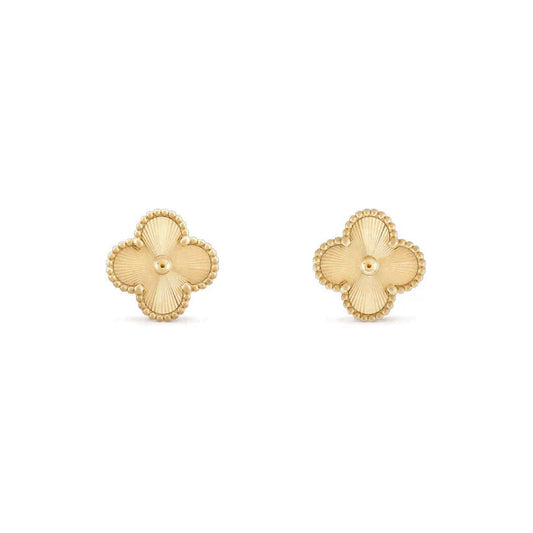 [Topon Jewelry]CLOVER MEDIUM 1 MOTIFS LASER EARRINGS