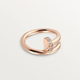 [Topon Jewelry]JUSTE RING 2.65MM PINK GOLD DIAMOND