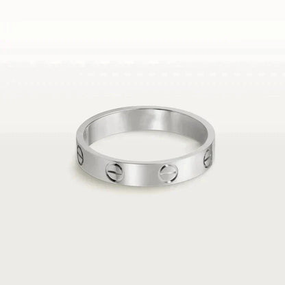 [Topon Jewelry]LOVE RING 4MM 1 DIAMOND SILVER