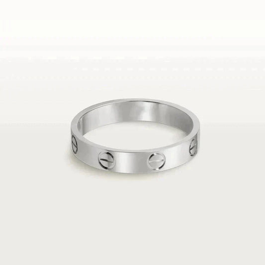 [Topon Jewelry]LOVE RING 4MM 1 DIAMOND SILVER