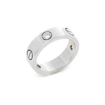 [Topon]LOVE RING 5.5MM 3 DIAMONDS SILVER