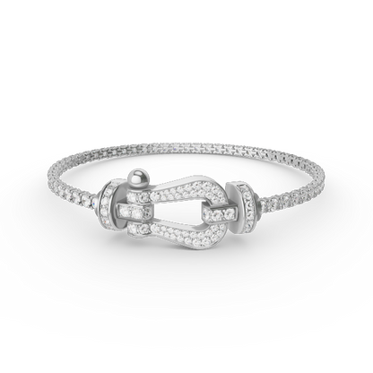 [Topon Jewelry]FORCE  LARGE HORSESHOE FULL DIAMOND TENNIS BRACELET