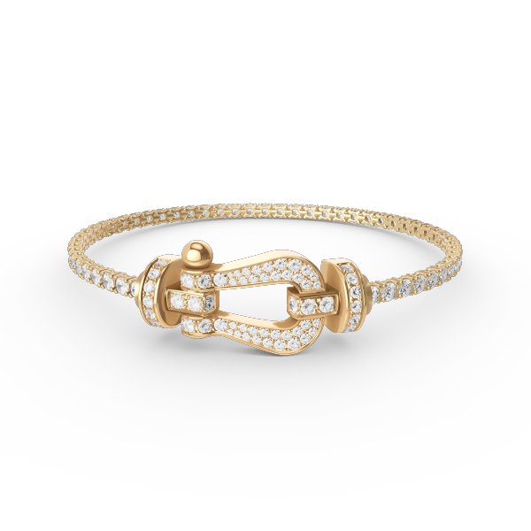 [Topon Jewelry]FORCE  LARGE HORSESHOE FULL DIAMOND TENNIS BRACELET