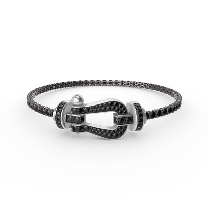 [Topon Jewelry]FORCE  LARGE HORSESHOE FULL DIAMOND TENNIS BRACELET